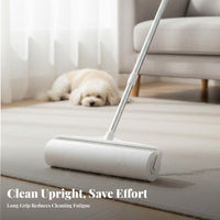 Extendable Floor cylinder Tear-away Sheets Long-handled Sticky Mop for Living Room