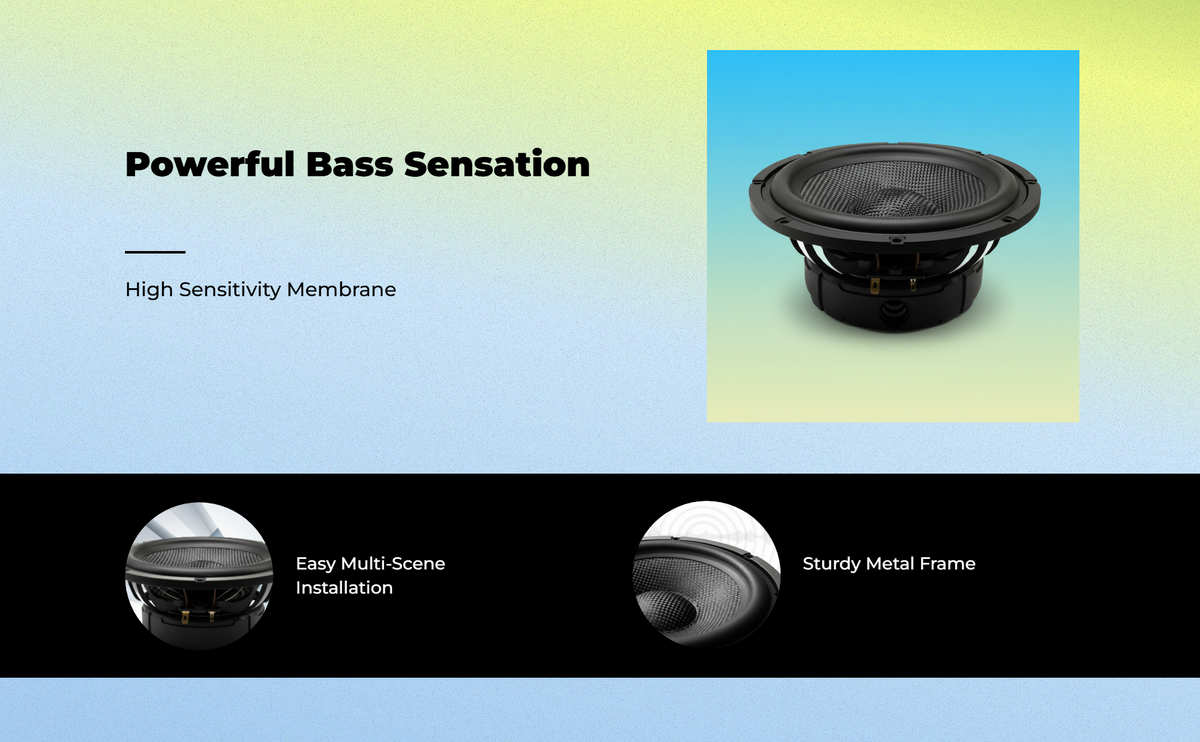 Deep bass subwoofer for car/home