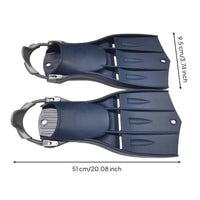 Adjustable Elastic Strap Fins Lightweight Diving Dive Fins Compact for Deep Sea