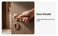 Cylindrical Door Handle with Rosette
