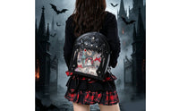 Ita Backpack with Transparent Panel Wing-Shaped-Wing Gothic Backpack Edgy Bag Sturdy for Cosplayers, Teens