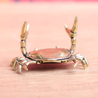 Weightlifting Crab Pen Stand Creative Design Desk Ornament Handmade Look