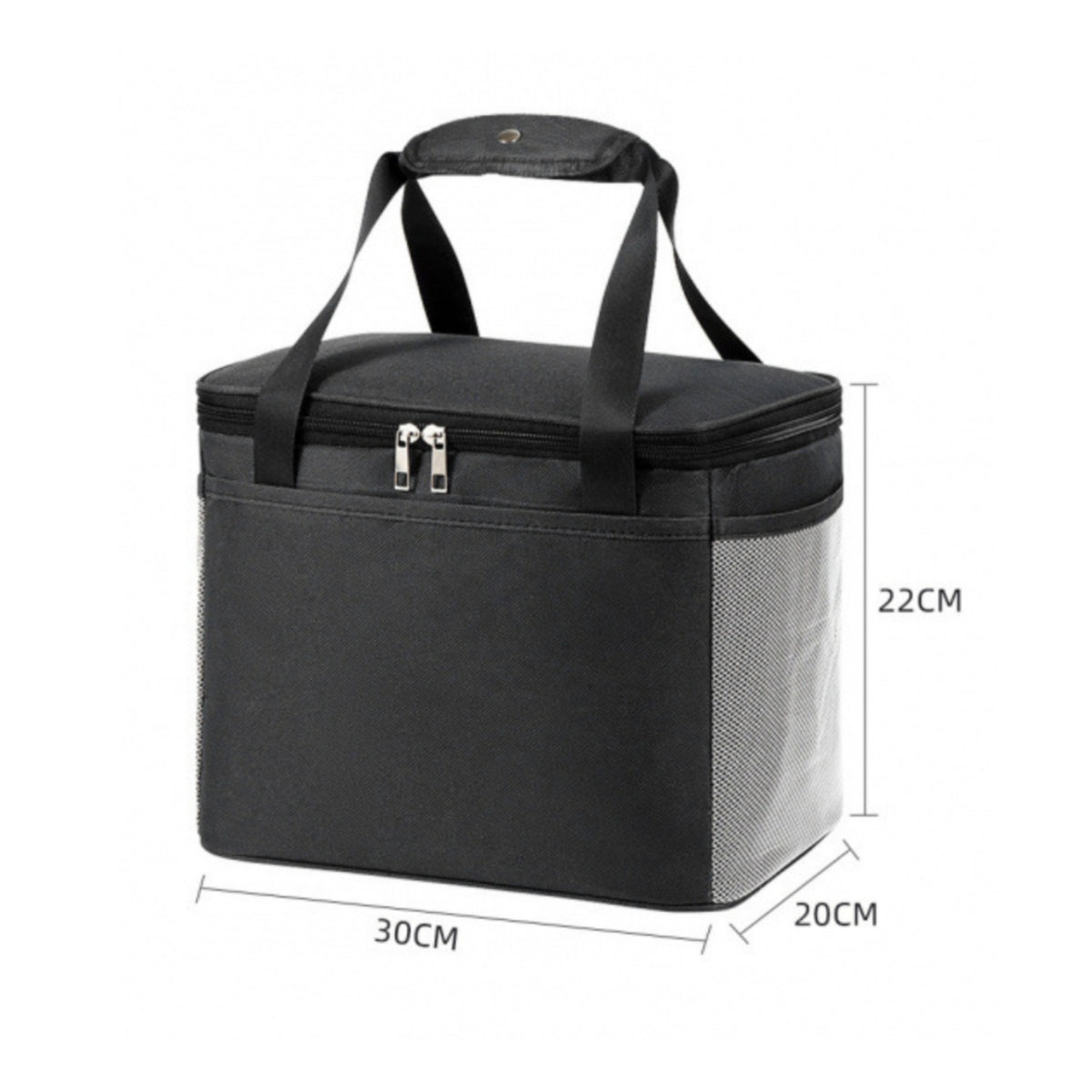Insulated Cooler Bag Zippered Thermal Bag Foil-Lined Soft Cooler Portable for Campers, Commuters, Picnics, Road Trips, Camping, Work