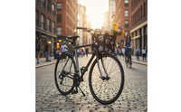 Aluminum Frame Bike Basket Anti-Rust Folding Bike Basket Easy Install for Mountain Biking, Bicycling