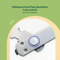 Aperture Restrictor, Adjustable Limiter Stay, Security and Protection Lock, Casement Aperture Opener, Suitable for Home, Hotel, and School Use