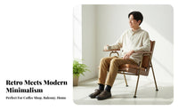 Upholstered Metal Frame Armchair Utilitarian & Design Upholstered 2-Seater Sofa Retro Design Long-Lasting Construction