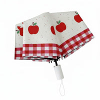Women's Folding Sun Umbrella Three-fold Frame Black Coating Automatic Open Cute Cartoon Pattern Stainless Steel Shaft Lightweight Dual-use Suitable for Young Adults Everyday Style Outdoor Activities