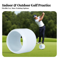 Improves Accuracy Cylinder Swing Coach Portable & Lightweight Short-Range Golf Ball Easy to Use for Beginners, Indoor, Backyard