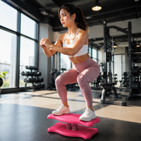 Balance Board with Resistance Bands, Non-Slip Wobble Board for Home Workout, Physical Therapy & Leg Toning