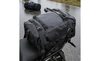 Structured Motorcycle Luggage Bag Soft-Sided Motorcycle Bag with Mounting Straps Heavy-Duty Tear-Resistant for Motorcyclists, Commuters, Weekend Rides