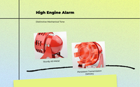 Engine Alarm System, High-Decibel Emergency Alert Horn