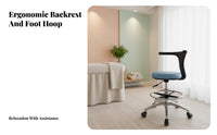 Adjustable Rolling Seat with spine assistance Easy to Clean Medical Stool Sturdy Duty