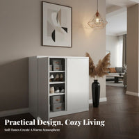 Balcony Storage Unit Waterproof Steel Storage Cabinet Large Capacity Standing Floor Cabinet for Adults, Office Workers, Outdoor, Hallway, Entryway