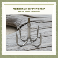 Stainless Steel Triple Hook for Boats, Nautical, Adjustable
