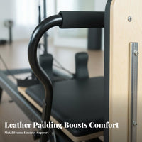 Pilates Reformer Core Bed Multiple Resistance Pilates Machine Machine Firm Padding Adjustable Core Training Bed for Adults, Apartment