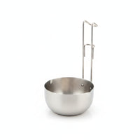 Quick-Heating Stainless Steel Pot Lightweight Pot with Pouring Spout Compact Butter Warmer Small-Capacity for Camping, Rv