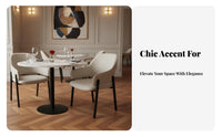 Upholstered Curvedspine Armchair Hotel look Upholstered Armchair with Curved rear Ergonomic Design Sturdy Frame for Kitchen
