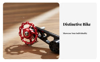 Rear Derailleur Chain Stabilizer Adjustable Tension Rear Derailleur Chain Guide Anodized Finish Drivetrain Part for Mountain Bikers, Town Commuting