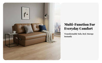 Pull-extendable Sofa Bed Multi-Functional Sleeper Couch two-in-singleUse Household Furniture for Apartment Dwellers, Homeowners, Living Room, Small Spaces, Office