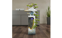 Chinese Design Floor Water Feature Feng Shui Design Water Feature Soothing Sounds Indoor Waterfall Water Feature for Business Owners, Living Room