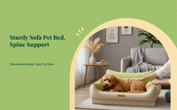 Orthopedic Dog Bed, Removable Cover, Non-Slip Sofa
