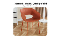 Modern Side Chair Nordic Design Shell rear Side Chair Easy to Clean Ergonomic rearrest for Homeowners, Restaurant Owners, Cafe