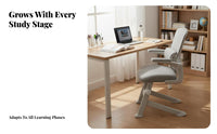 Reclining Mesh Chair with Footrest Ergonomic Design Office Furniture for Bedroom