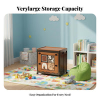 foldable container with Lid Large Capacity Household Storage particle-proofresistant for Parents