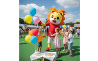 Lion Character Costume Cushioned Material Full Body Lion Outfit Eye Catching Event Attire for Parties
