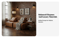 Nordic aesthetic sectional Block Couch Light Luxury Sectional Seating Minimalist Aesthetic Lounge Sofa Deep Seat for Apartment Dwellers, Design aficionados, Interior Designers, Living Room, Open-Plan Space, Showroom, Bedroom