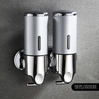Wall-Mounted 304 Stainless Steel Soap Dispenser, Manual Press, for Hotel Bathroom