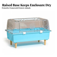 Transparent Hamster enclosure secureResistant Small pet Habitat Clear View for Home