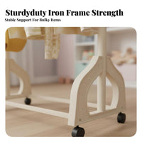children's Mobile Clothes Rack Sturdy Construction for Nursery, Toddlers, Babies