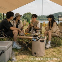 Foldable Multi-Purpose Bucket Bag for Camping and Foot Soaking