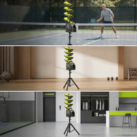 Automatic Ball Feeder with Tripod Sturdy Pickleball Launcher Adjustable Pickleball Machine User-Friendly for Solo Training