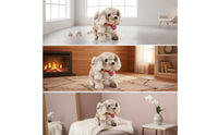 Walking Toy Dog with Bell Moving Electronic Dog Toy Interactive Stuffed Puppy Animated Stuffed Animal Barking for Children
