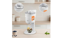 Homemade Countertop Ice Cream Maker Compact Automatic Ice Cream Maker Electric Appliance Space-Saving for Families