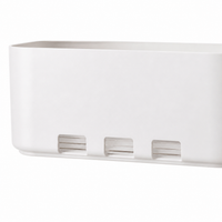 White Drawer Organiser, 11.3x28.1x11.5cm Pantry Organiser for Kitchen Cabinets, Modern Minimalist Drawer Dividers