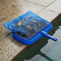 Pool Foliage Skimmer Detachable Handle Deep Bag Skimmer Rectangular Frame
