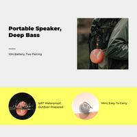 Waterproof outdoor speaker with bass