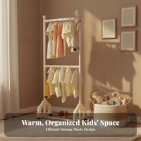 children's Mobile Clothes Rack Sturdy Construction for Nursery, Toddlers, Babies