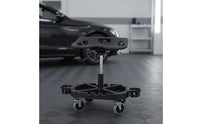 Adjustable Rolling Shop Stool Ergonomic Repair Specialist Stool with Wheels Heavy Duty for Mechanics, Vehicle Finishers, Auto Repair
