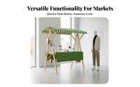 Quick Setup Mobile Market Cart High Load Capacity Foldable Advertising Stand Foldable Market Stall Canopy for Small Business Owners, Artisan S, Event Organizers, Night Markets, Advertising Al Activities, Shopping Malls, Backyard Parties