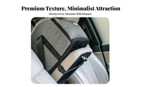 2-in-1 Design Center Console Cat Bed Soft Fabric Interior Center Console Dog Car Seat Soft Padded for Road Trips, Daily Commutes