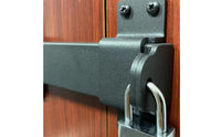 Padlockable Sliding Bolt Lock Weather Resistant Heavy Duty Gate Latch Powder Coated Padlockable Slide Bolt for Pet Owners, Parents