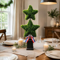 Star-Shaped Plant Ornament Textured Artificial Potted Plant Decorative