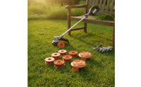 Replacement Spool with Cap Spool with Cover Long Service Life Trimming Cord Refill for Yard Maintenance