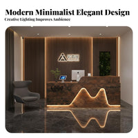 Salon Reception Desk Light Luxury Design Salon Checkout Counter Piano High-Gloss Coating Finish Office Front Desk for Receptionists, Company Lobby