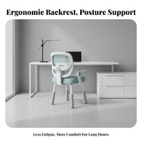 Height-Adjustable Student Chair Stable and Secure Study Seat Padded for Comfort