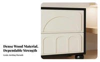 dual-level cumulusShaped Nightstand Modern Minimalist 2-Tier Accent Table